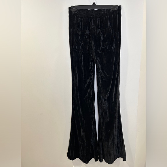 Zara size 24 (XS) velvet black pants - Picture 3 of 9